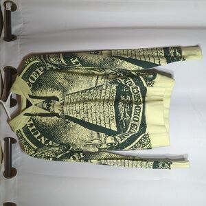 Black Scale All Over Print Money Pyramid Seal Small Hoodie Sweatshirt